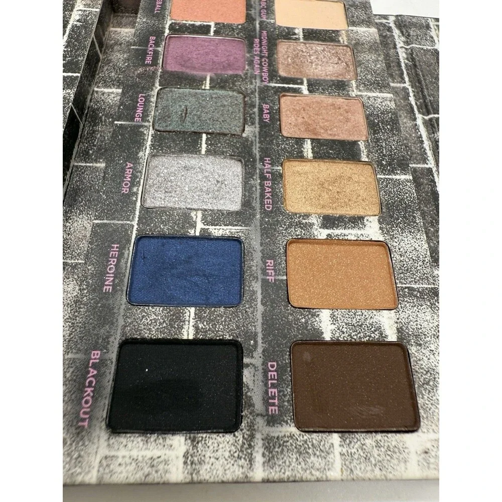 Urban‎ Decay Eyeshadow Palette Nocturnal Shadow Box & 7 Brushes Blue Read Descrp